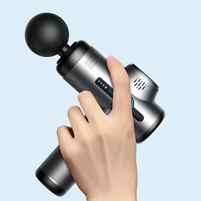 (image for) KONKA V1 Massage Gun 6 Speeds Adjustable Gear 6 Massage Heads 3200 rpm Fascia Gun Muscle Relaxation Brushed Motor